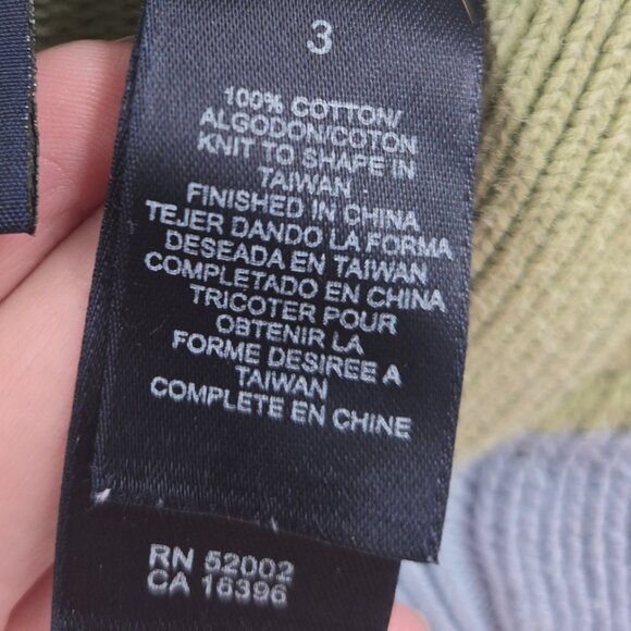 Crazy Horse A Liz Claiborne Company Pastel 100% Cotton Colorblock Cardigan 3/3x - Picture 7 of 9